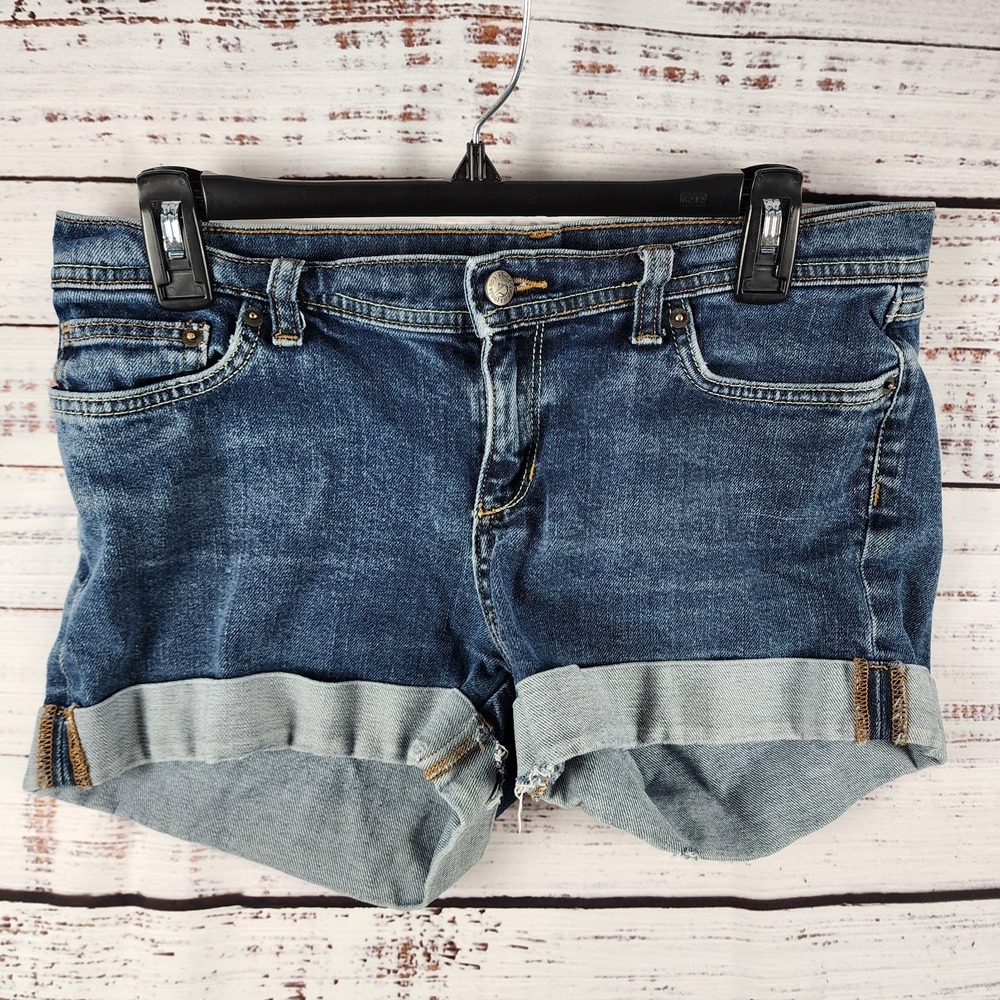 Patagonia Denim Shortie Jean Shorts Women's Sz 29 Medium Wash Flap Pockets